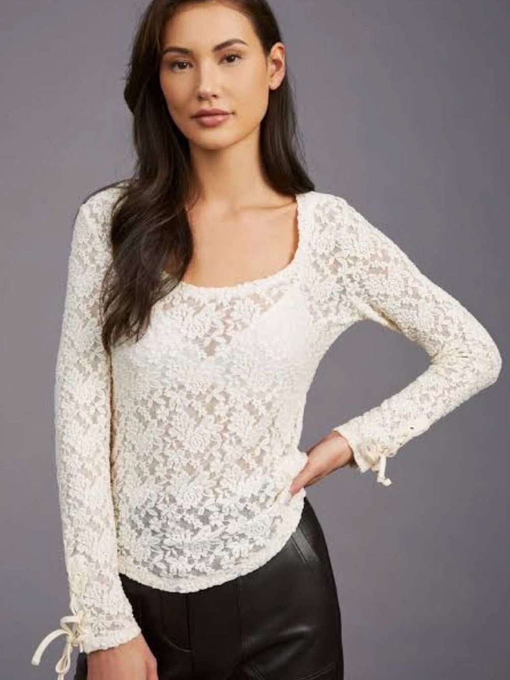 Anthropologie Lace top NWT